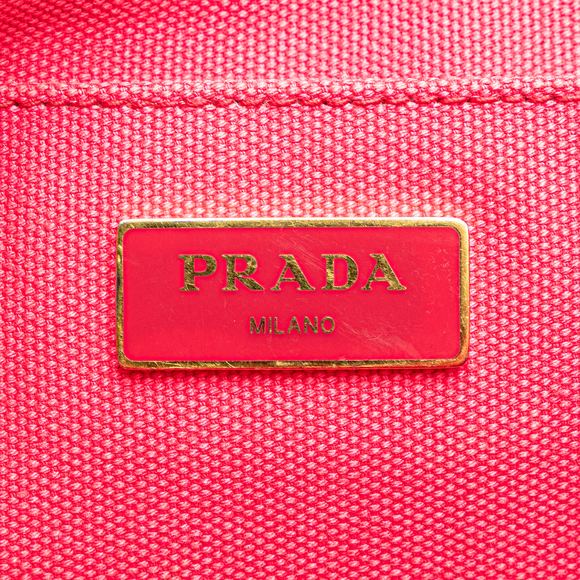 Pre-Loved Prada Small Canvas Canapa Logo Satchel - Picture 5 of 10